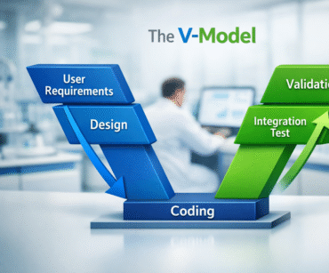 V-Model for software development in lab